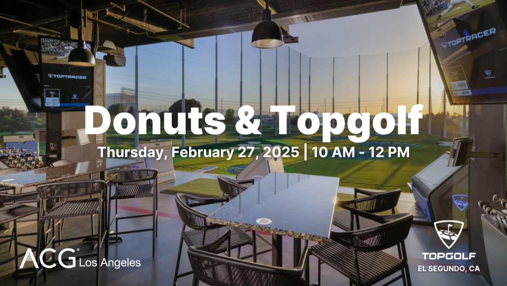 ACG Los Angeles Donuts & Topgolf, 2025 ACG Los Angeles